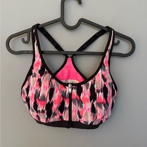 Victoria's Secret Pink and Black Sports Bra